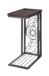 Dark Brown/Antique Bronze Snack Table