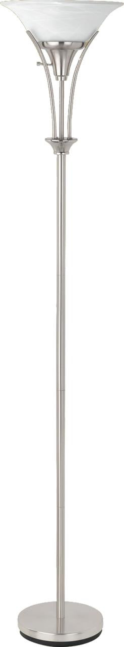 CARTER Brushed Steel 71" Height Floor Lamp