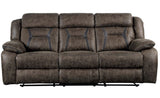 PEGASUS Brown Reclining Sofa and Loveseat