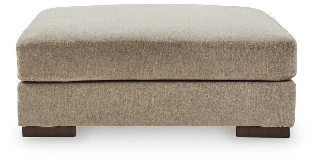 Linenhause - Oversized Accent Ottoman - Dune