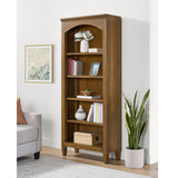 Portico - Open Bookcase - Brown Oak