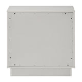 Esther - Nightstand - White / Silver