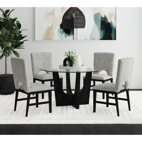 Oregon - Round Table With Glass Top