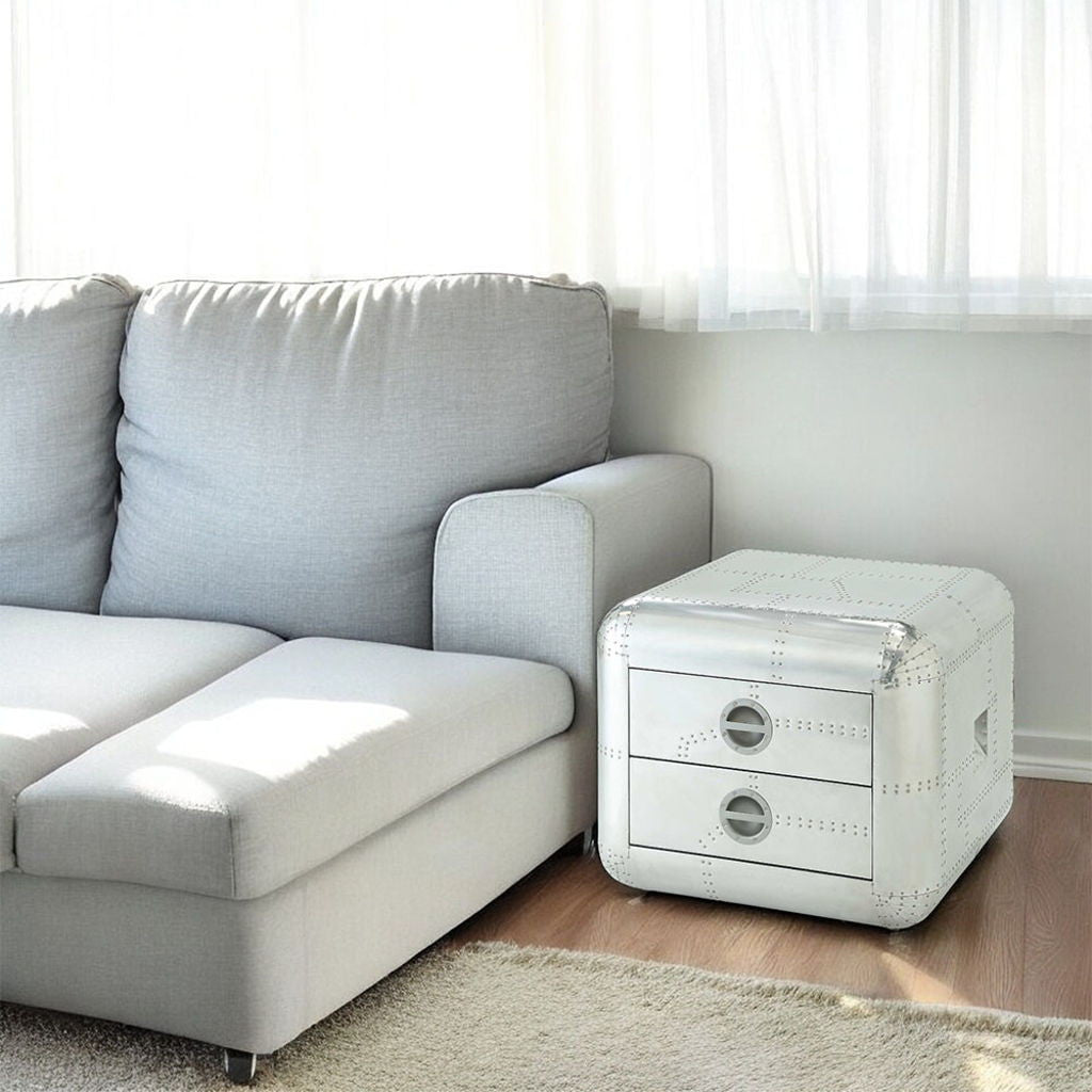 Brancaster - 22" End Table - Aluminum