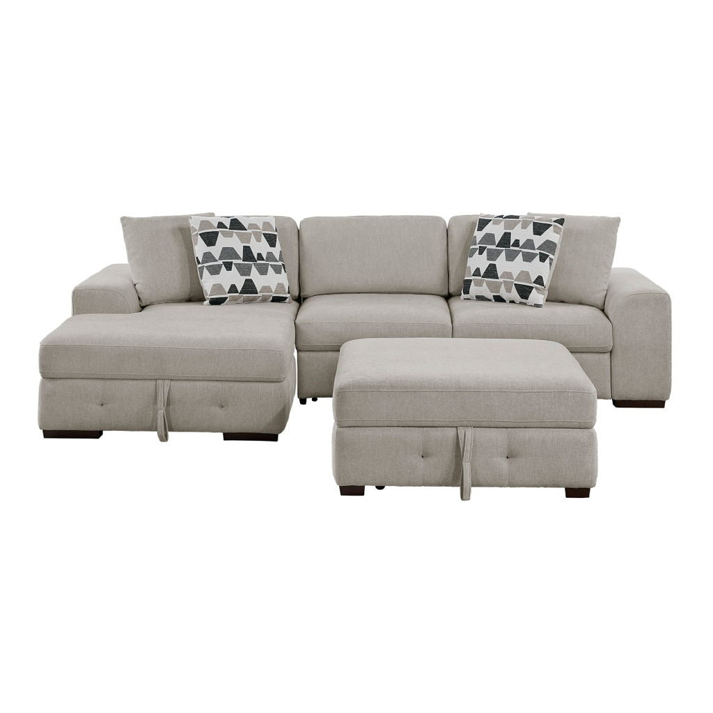 Raife - Sectional With Ottoman