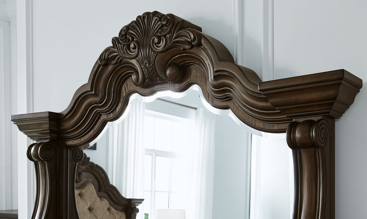 Maylee - Dresser And Mirror - Dark Brown