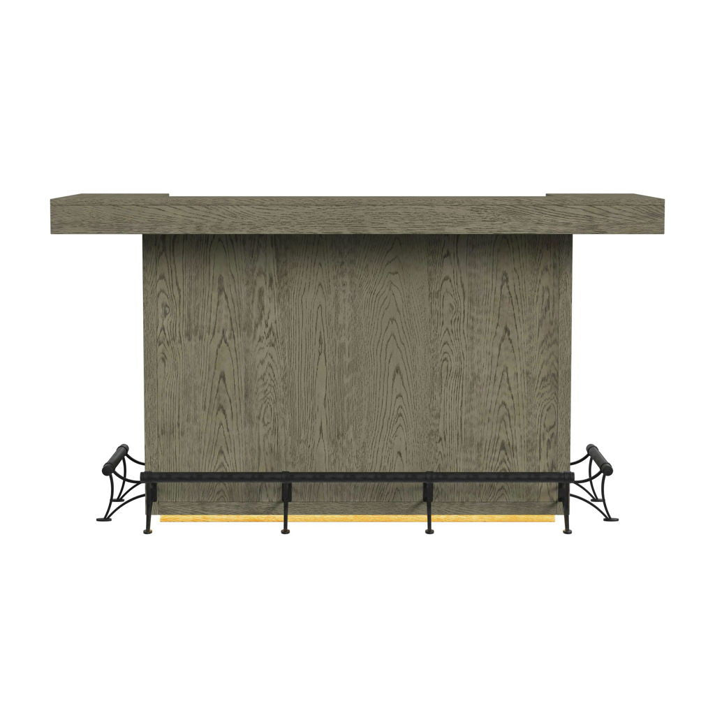 Jemma - Bar Table With Light - Gray And Dark Espresso