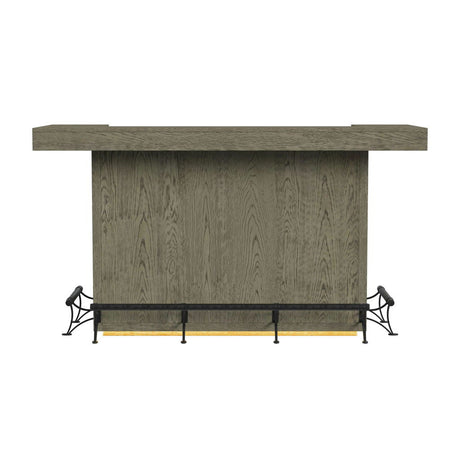 Jemma - Bar Table With Light - Gray And Dark Espresso