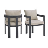 Playa - Dining Chair (Set of 2) - Dark Gray / Beige