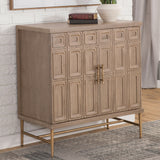Arun - 2-Door Accent Cabinet - Light Brown