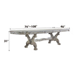 Dresden - 31" Dining Table - Vintage Bone White