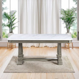 Zumala - Dining Table - Marble Top & Weathered Oak