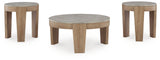 Guystone - Occasional Table Set (Set of 3) - Light Brown