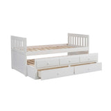 Galen - Twin/Twin Trundle Bed - White