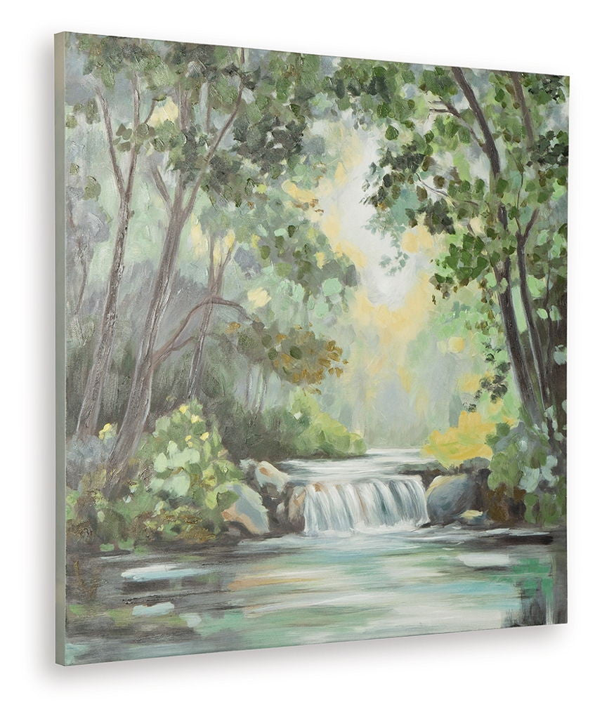 Evermaddick - Wall Art - Green / Gray / White