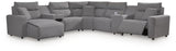 Modmax II - Reclining Sectional - Salt And Pepper