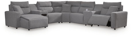 Modmax II - Reclining Sectional - Salt And Pepper