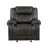 Gainesville - Glider Reclining Chair - Chocolate