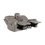 Oberon - Double Reclining Loveseat With Center Console