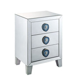 Filip - Accent Table - Mirrored & Faux Agate