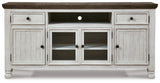 Havalance - Extra Large TV Stand - 4 Doors - Brown / Beige