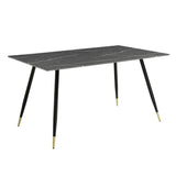 Clemente - 5 Piece Dining Room Set (Table & 4 Side Chairs) - Black