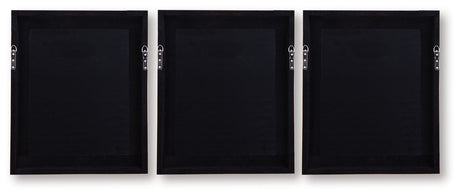 Hendridge - Wall Art Set (Set of 3) - Taupe / White
