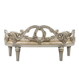 Danae - Bench - Champagne Synthetic Leather & Gold