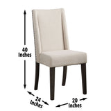 Napa - Upholstered Side Chair - Dark Brown