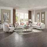 Kasa - End Table - Sintered Stone & Champagne