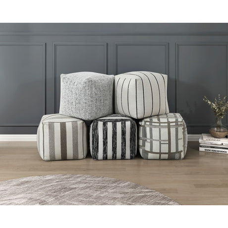 Easley - Cravat Pouf - Multicolor