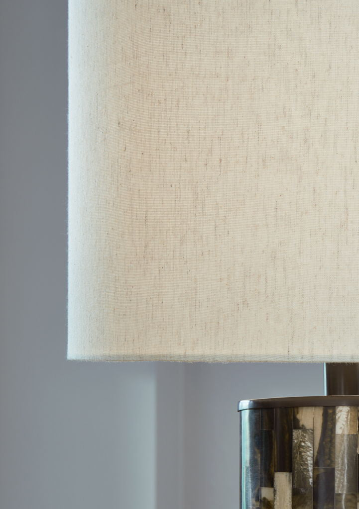 Ellford - Poly Table Lamp - Black / Brown / Cream