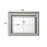 Antares - Mirror With LED - Light Gray Oak