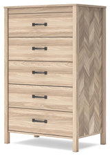 Battelle - Five Drawer Chest - Tan