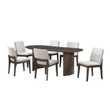 Kody - 79" Oval Fixed-Top Dining Table Set