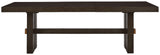Burkhaus - Rectangular Dining Room Extension Table - Dark Brown