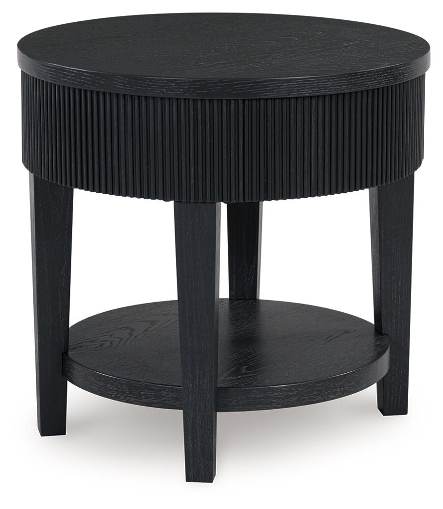 Marstream - Round End Table - Black
