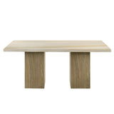 Olinda - Dining Table With Natrual Marble Top - Natrual