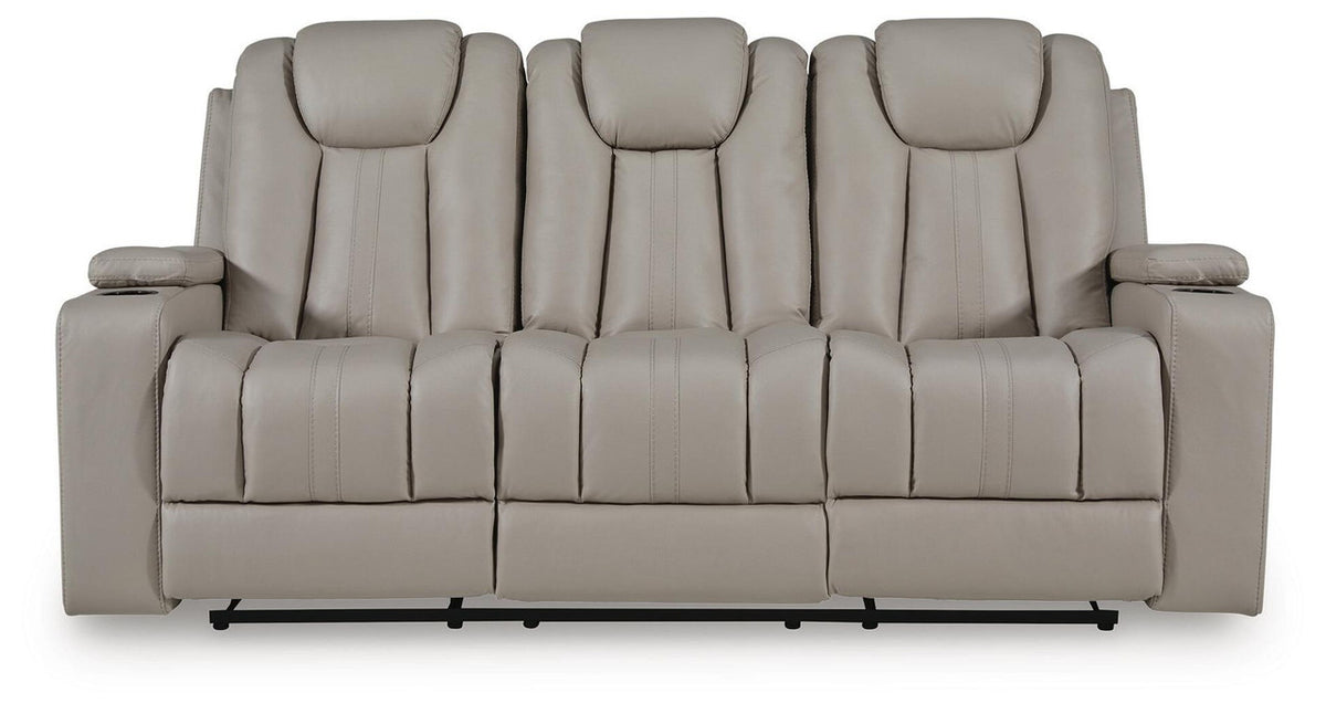 Elevate Edges - Reclining Sofa With Drop Down Table - Coin