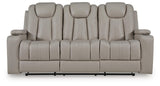 Elevate Edges - Reclining Sofa With Drop Down Table - Coin