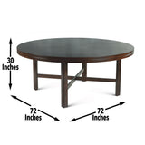 Hartford - Round Dining Table - Dark Brown