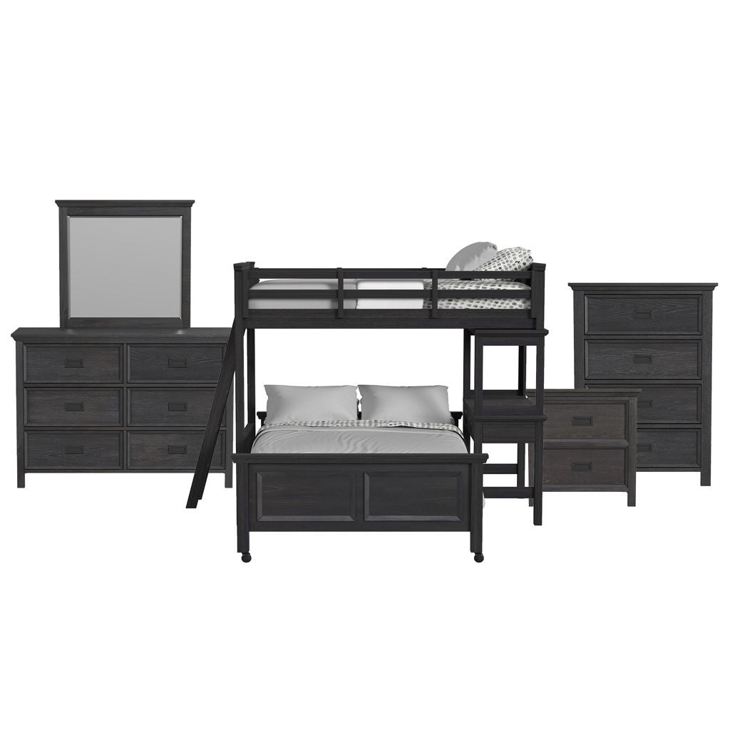 Hampton Kids - Loft With Ladder And Desk With Speaker Bedroom Set