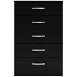 CASSIA Black 27" x 41" 5-Drawer Chest (RTA)