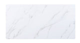 Caspian - Dining Table - White Printed Faux Marble Top & Black