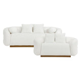 Novella - Sofa & Loveseat - White