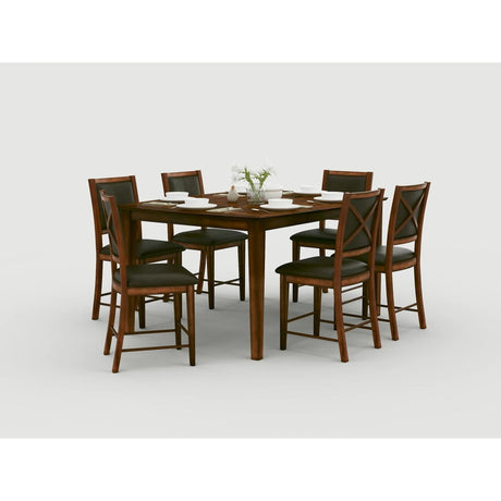 Verona - Counter Height Chair (Set of 2) - Dark Brown