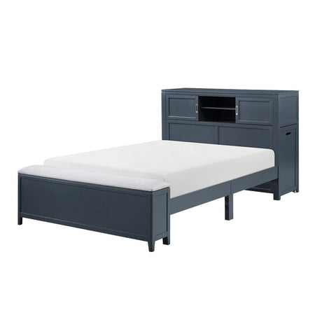 Sloane - Bookcase Bed With Hidden Desk, Stool And Storage Bench