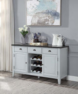 Lanton - Server - Natural Marble & Antique White