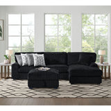 Nightfall - Storage Ottoman - Grand Cord Black