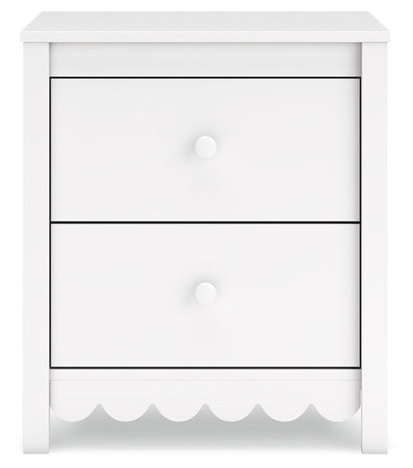 Hallityn - Two Drawer Night Stand - White